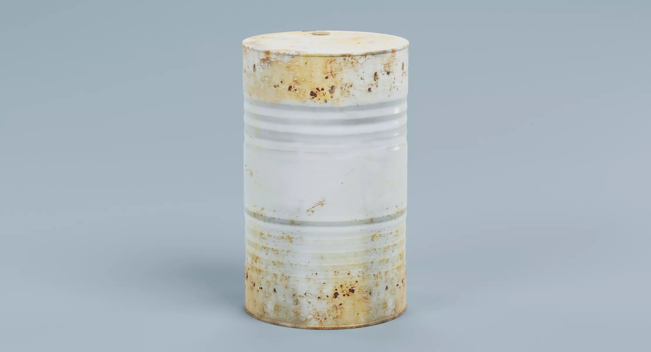Industrial Barrel V2 - Steel Waste Drum 3D model