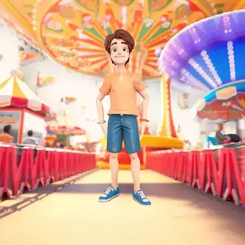 Friendly Character Youth model pack