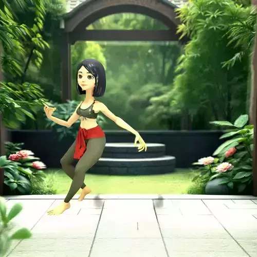 Elegant Yoga Girl model pack