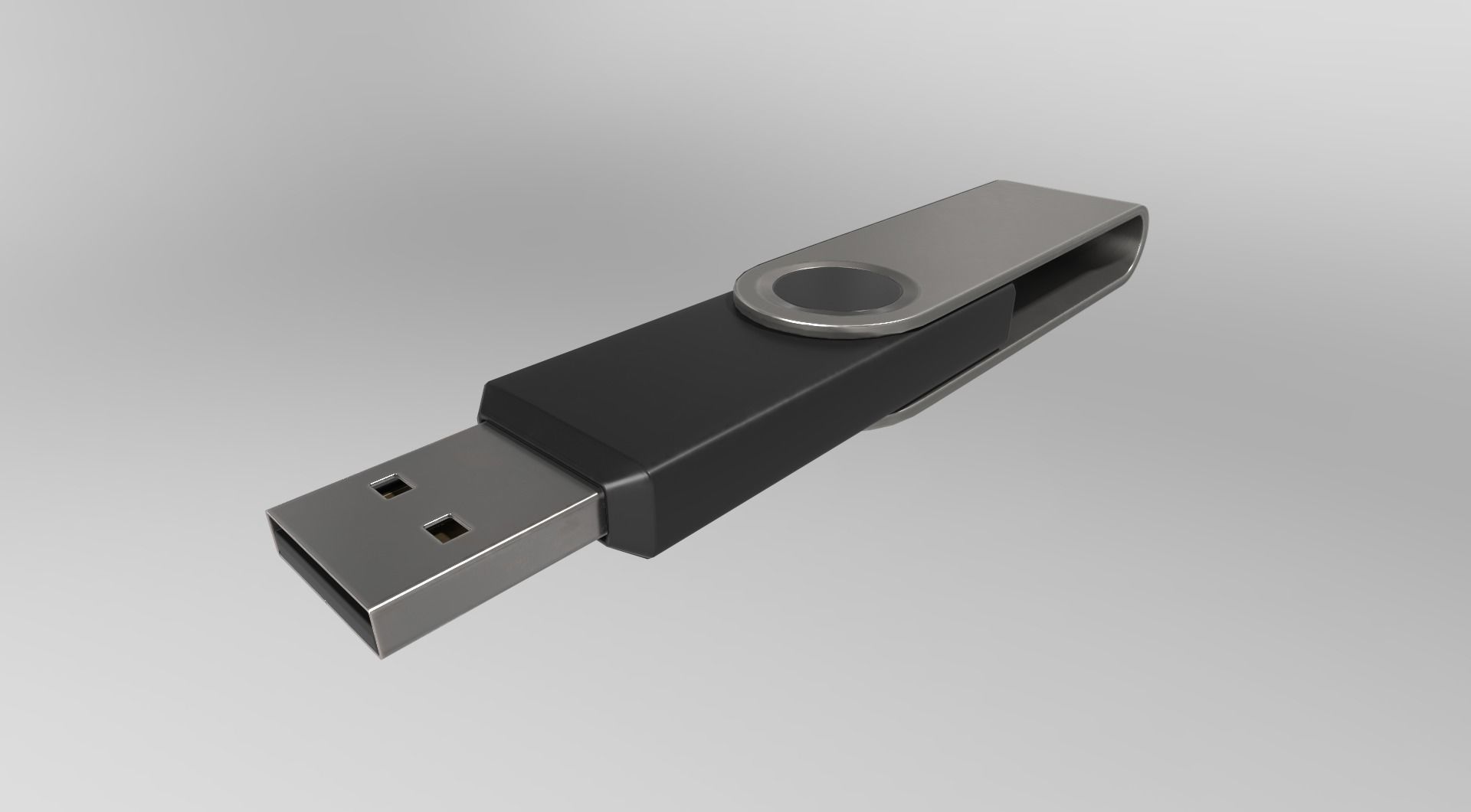 USB Stick Collection - Gameready - PBR Textures Low-poly 3D model_10
