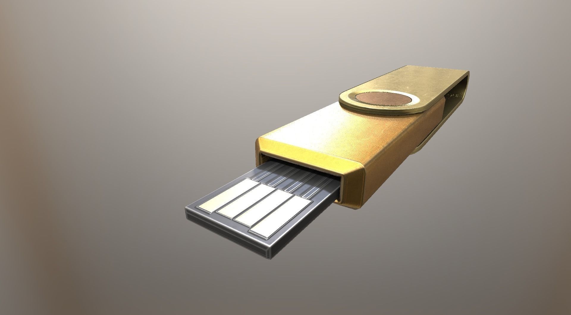USB Stick Collection - Gameready - PBR Textures Low-poly 3D model_81