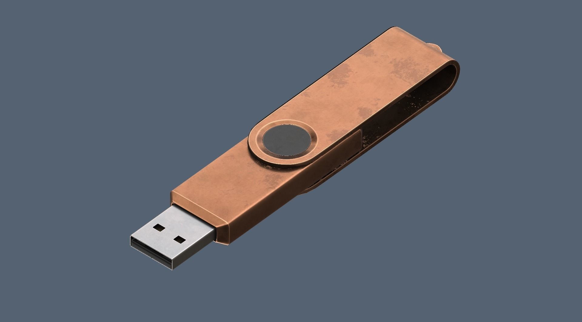 USB Stick Collection - Gameready - PBR Textures Low-poly 3D model_7
