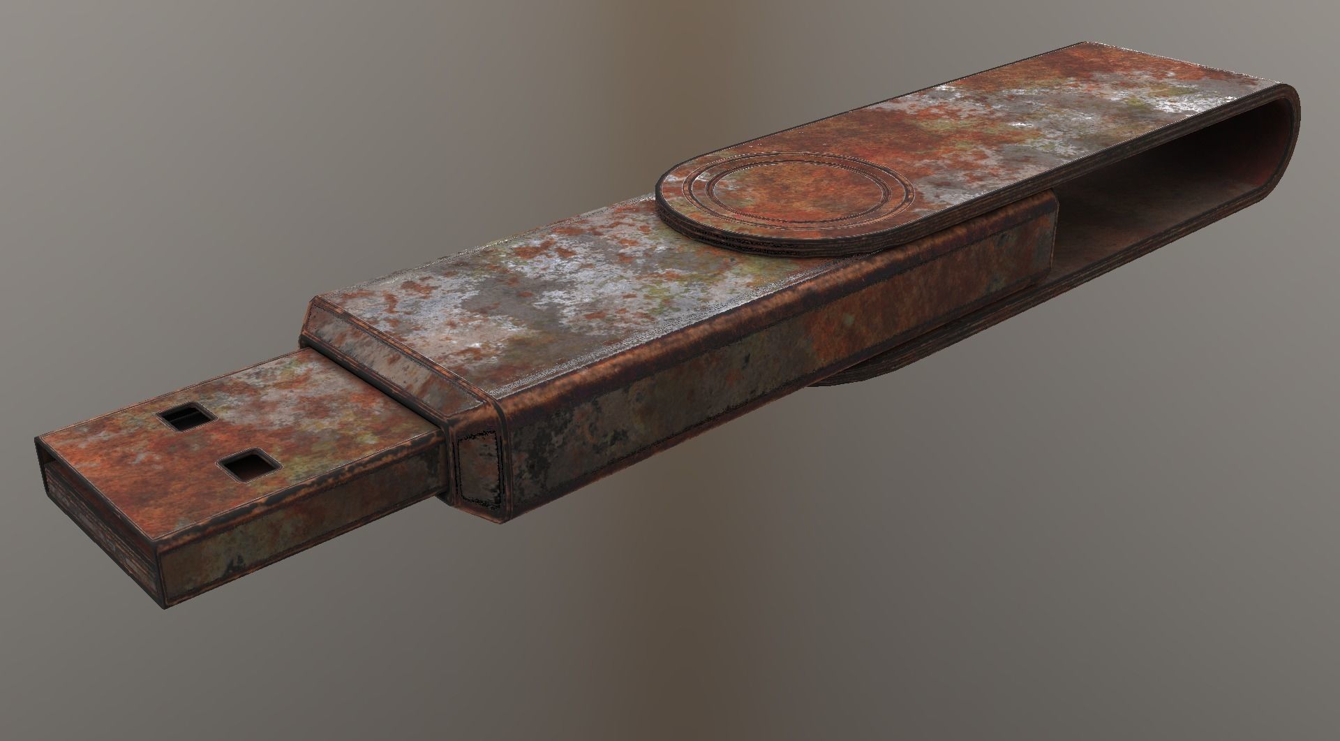 USB Stick Collection - Gameready - PBR Textures Low-poly 3D model_32