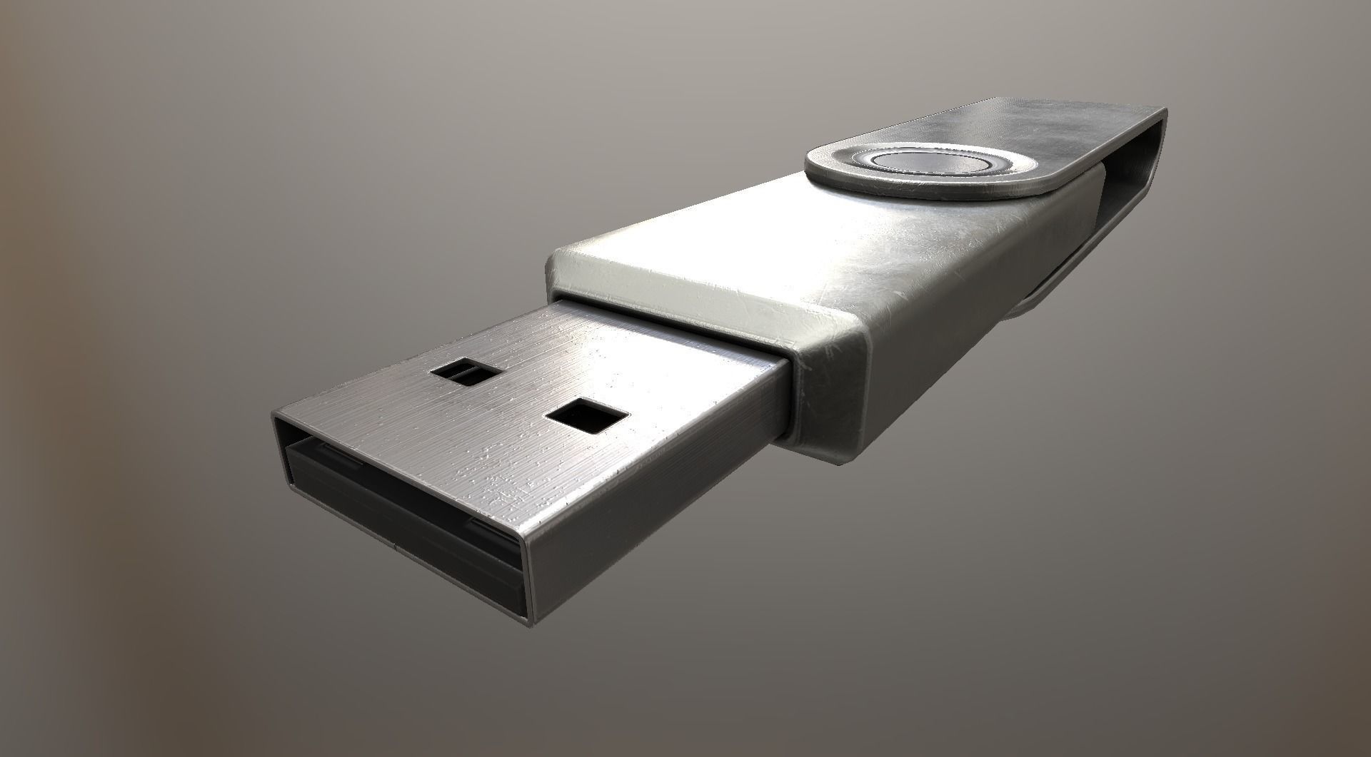 USB Stick Collection - Gameready - PBR Textures Low-poly 3D model_5