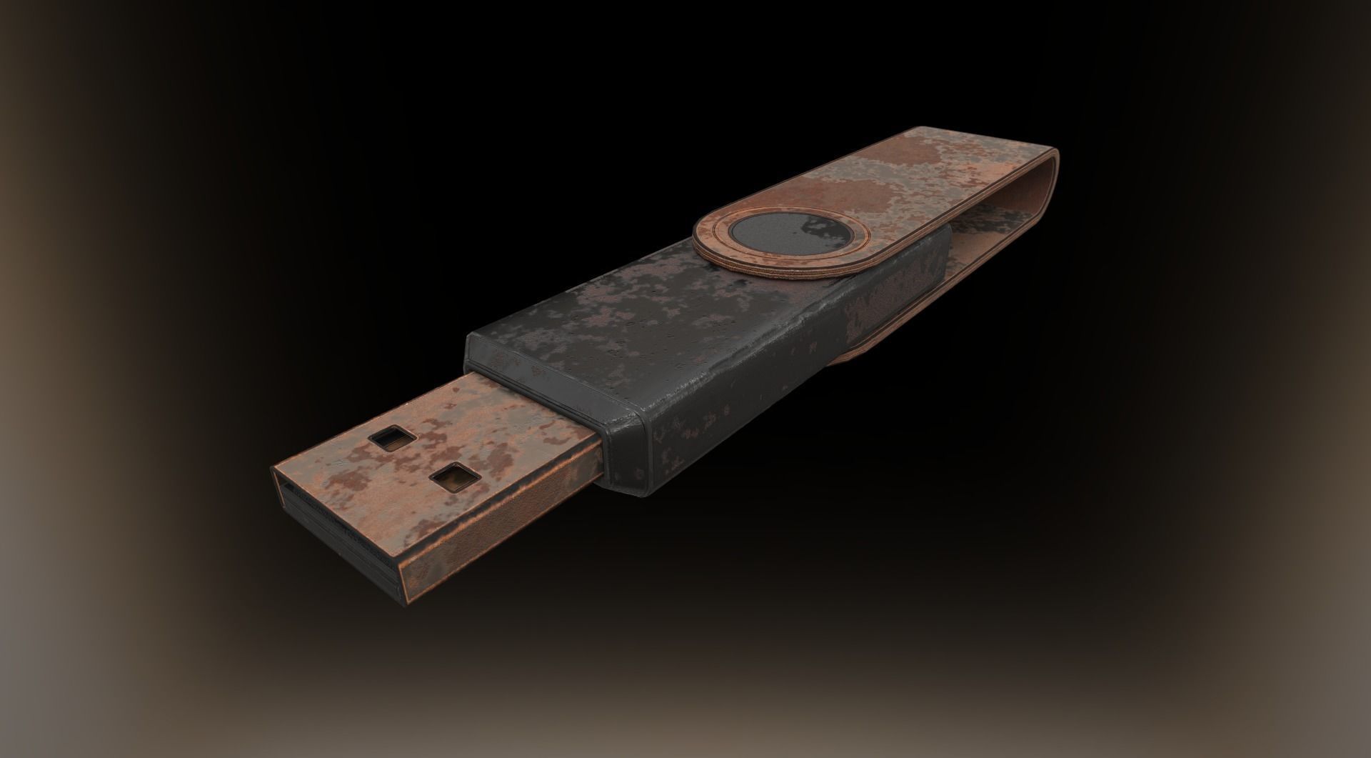 USB Stick Collection - Gameready - PBR Textures Low-poly 3D model_8