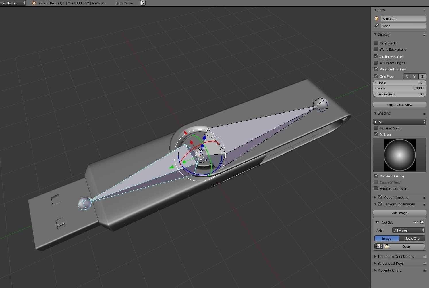 USB Stick Collection - Gameready - PBR Textures Low-poly 3D model_114