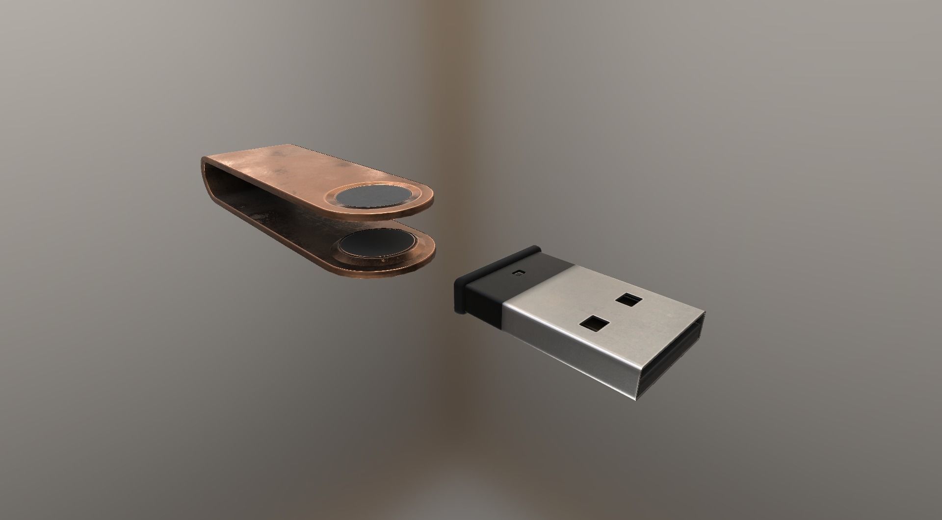 USB Stick Collection - Gameready - PBR Textures Low-poly 3D model_21