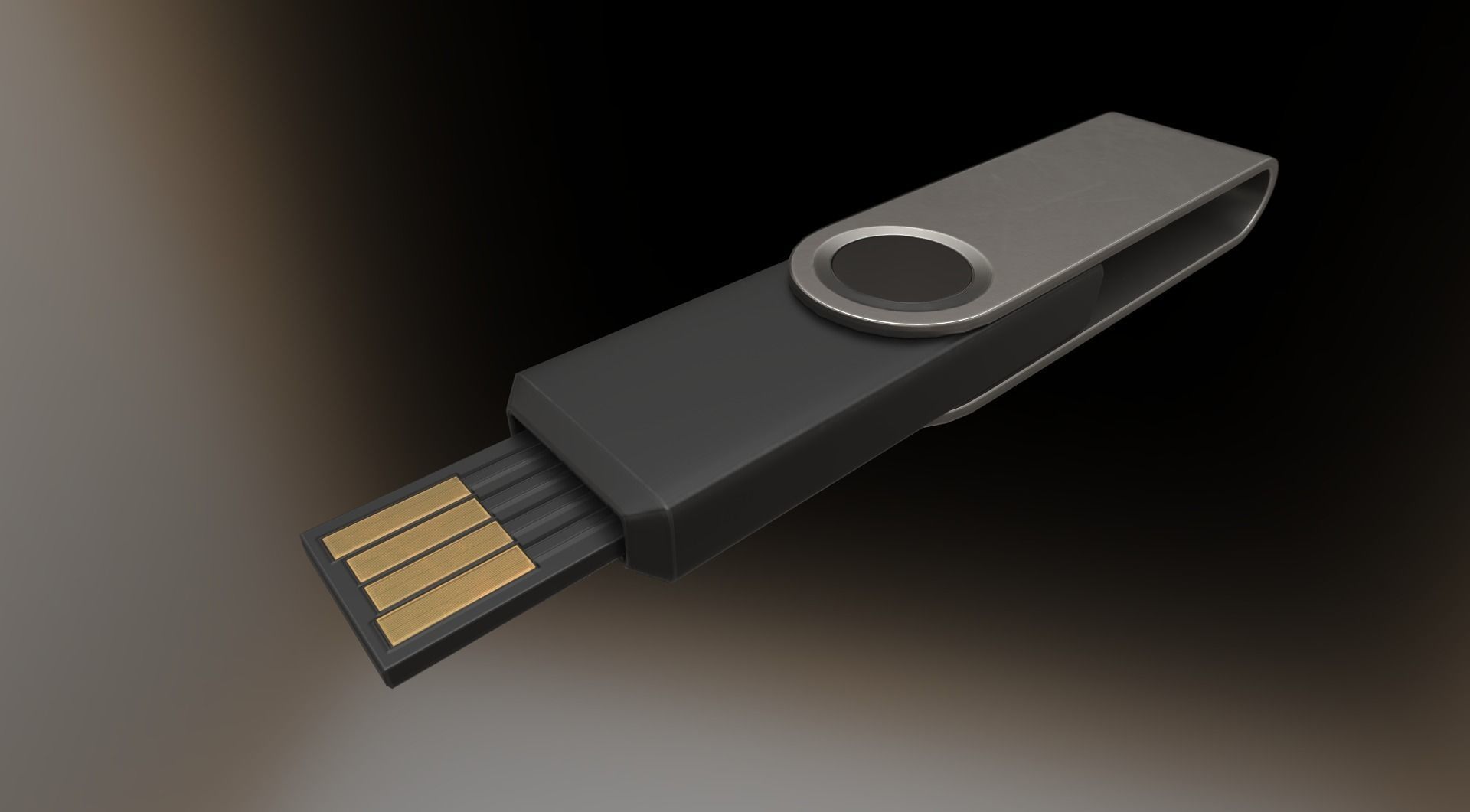 USB Stick Collection - Gameready - PBR Textures Low-poly 3D model_76