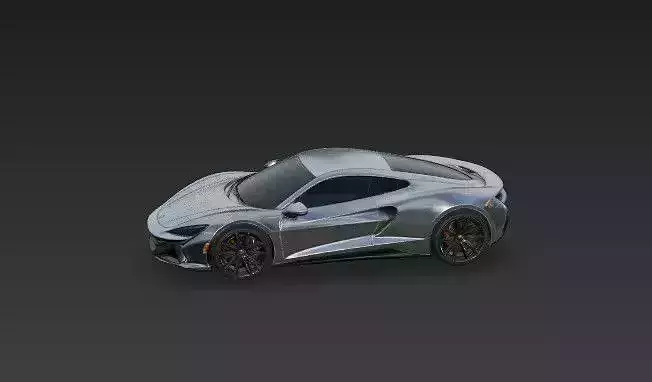 Ultra-Realistic Sports Car 3D Model - High-Poly Luxury Supercare 3D model 6