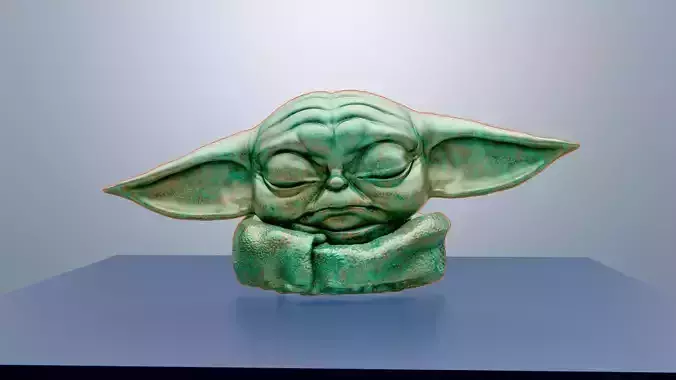 Baby Yoda The Child Sculpture