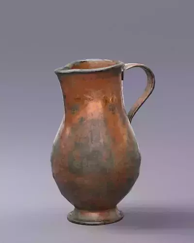 S00072 Antique Copper Pitcher