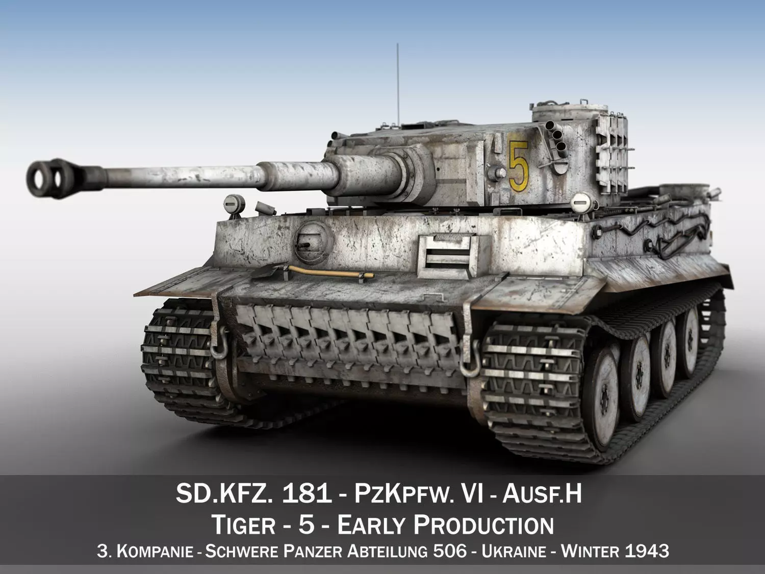 Panzer VI - Tiger - 5 - Early Production 3D model