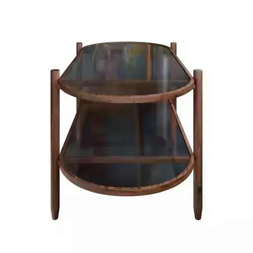 Coffee Table - Oval Glass