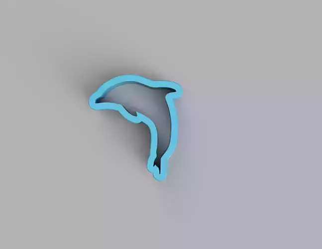 3D Dolphin Stamp Perfect for Clay and Ceramic