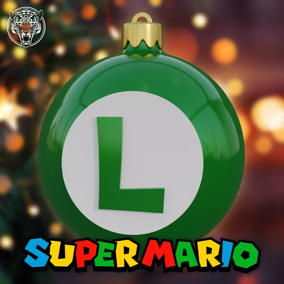 Luigi Christmas Ornament - Super Mario 3D print model