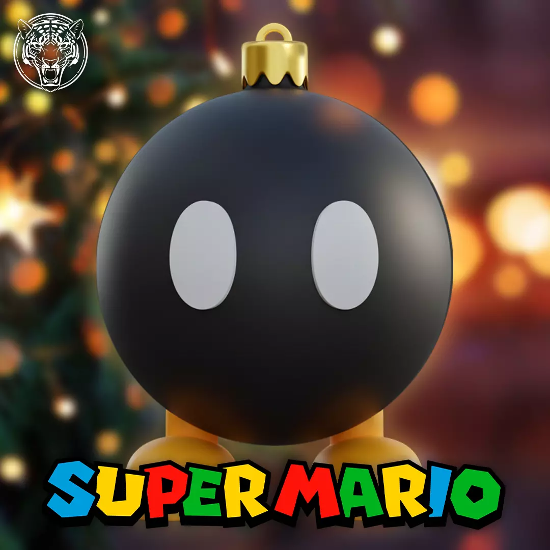 Bob-omb Christmas Ornament - Super Mario 3D print model
