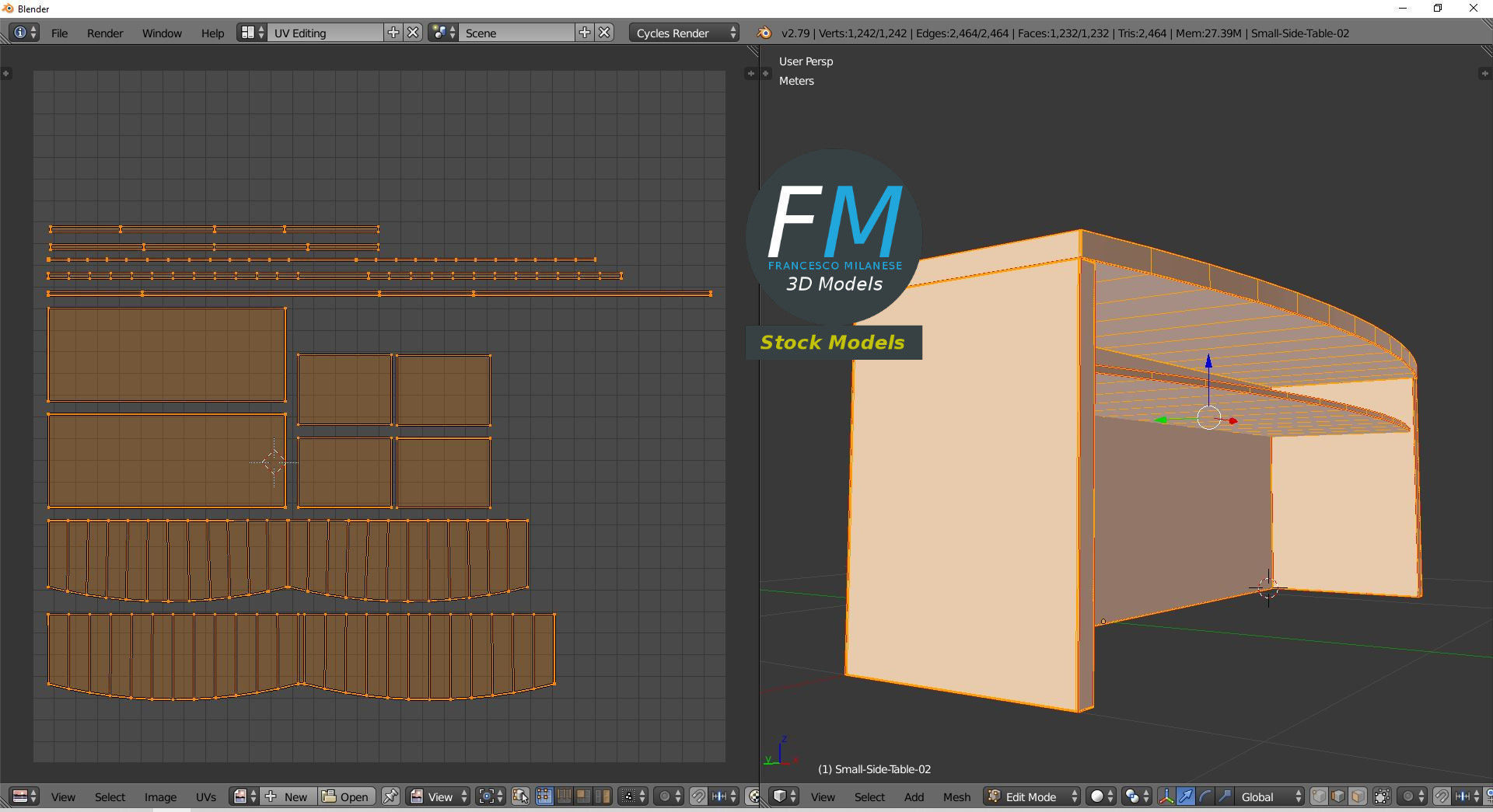 Small side table 2 3D model_10