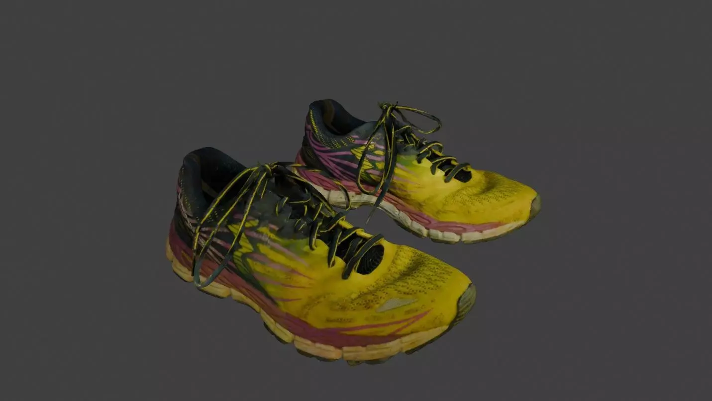 Running and Trail running shoes pack 3D model