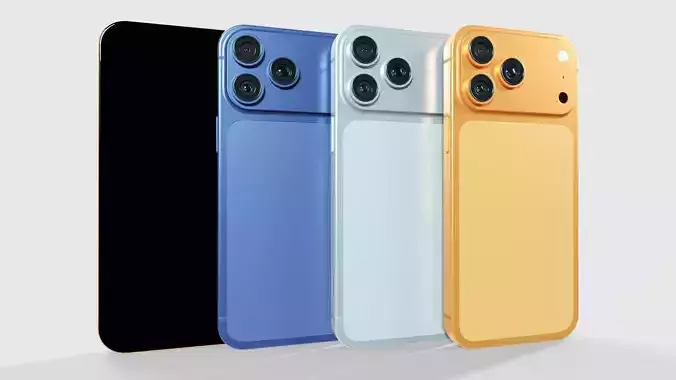 Modern Smartphone PBR Low-poly