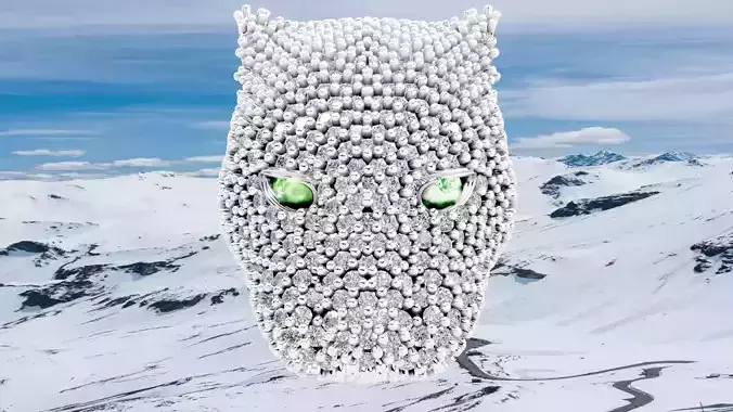 Glacier Panther Pendant