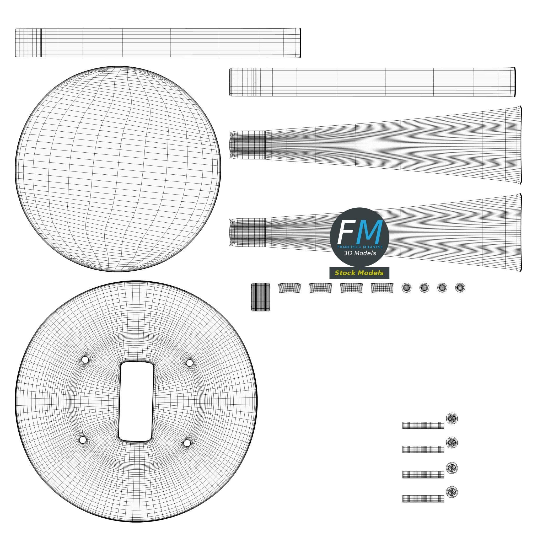 Surveillance camera 1 3D model_11