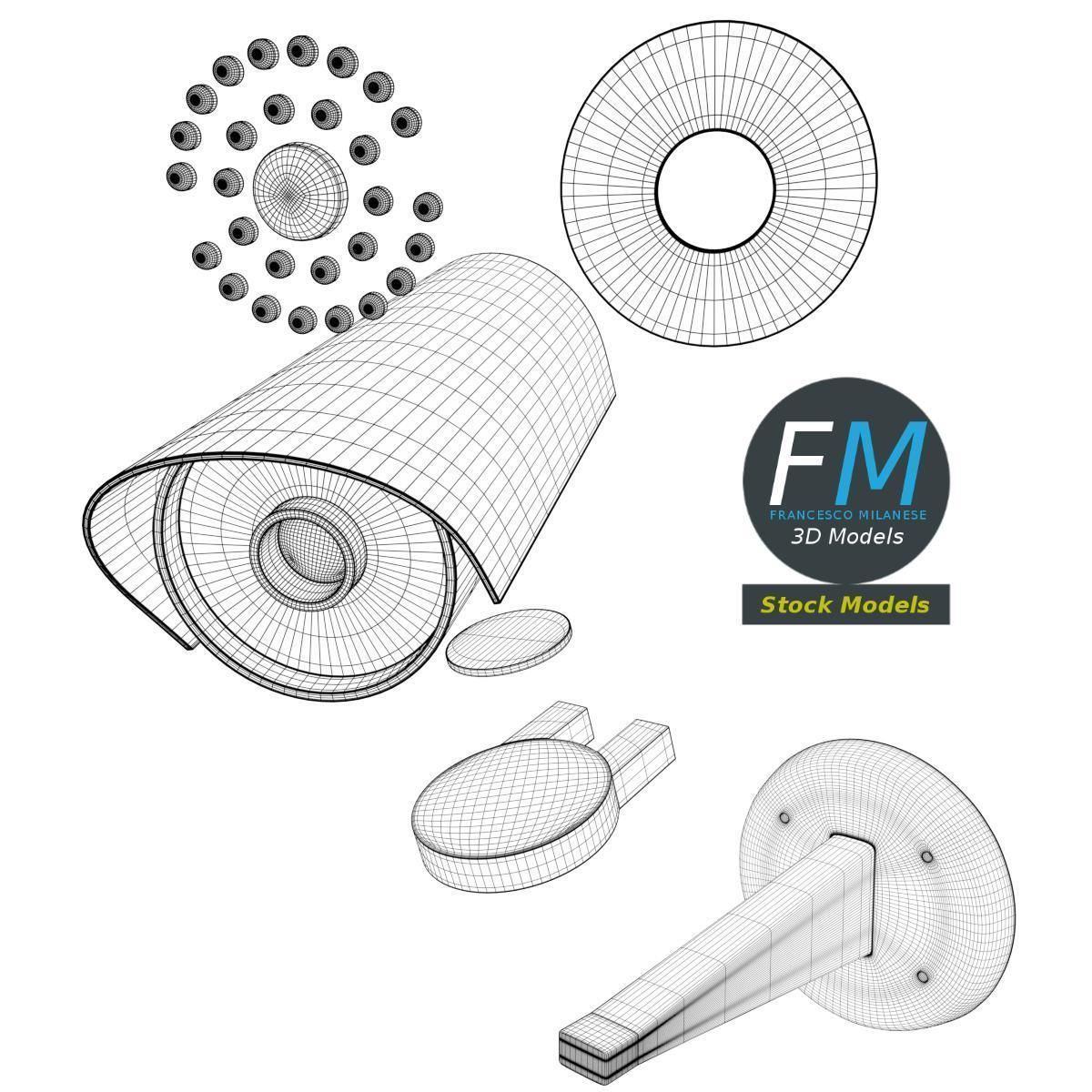 Surveillance camera 1 3D model_8