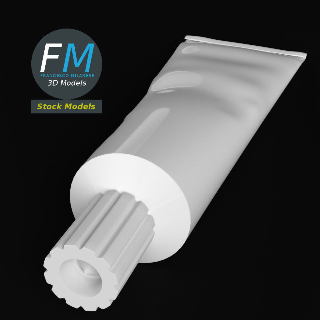 Toothpaste container 1 3D model_2