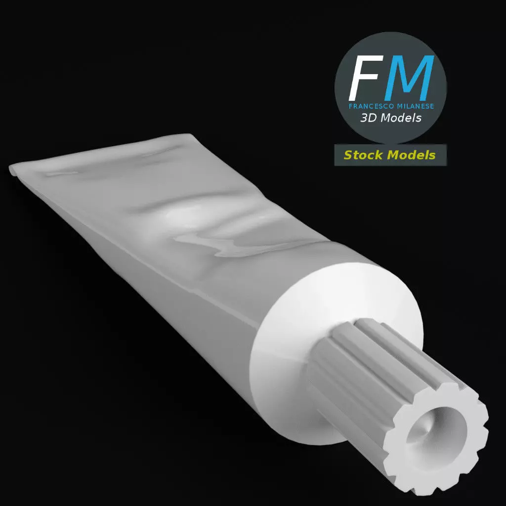 Toothpaste container 1 3D model_0