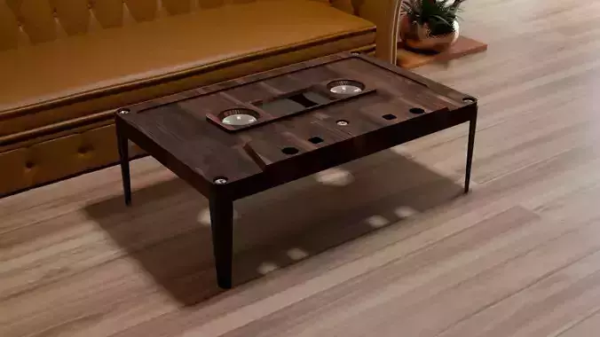 Large Cassette Tape Coffee Table