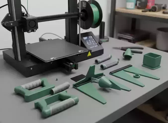 Seedling planter tool STL  Spring soil hole maker