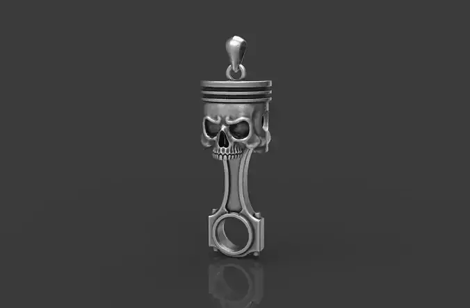 Skull Piston Pendant