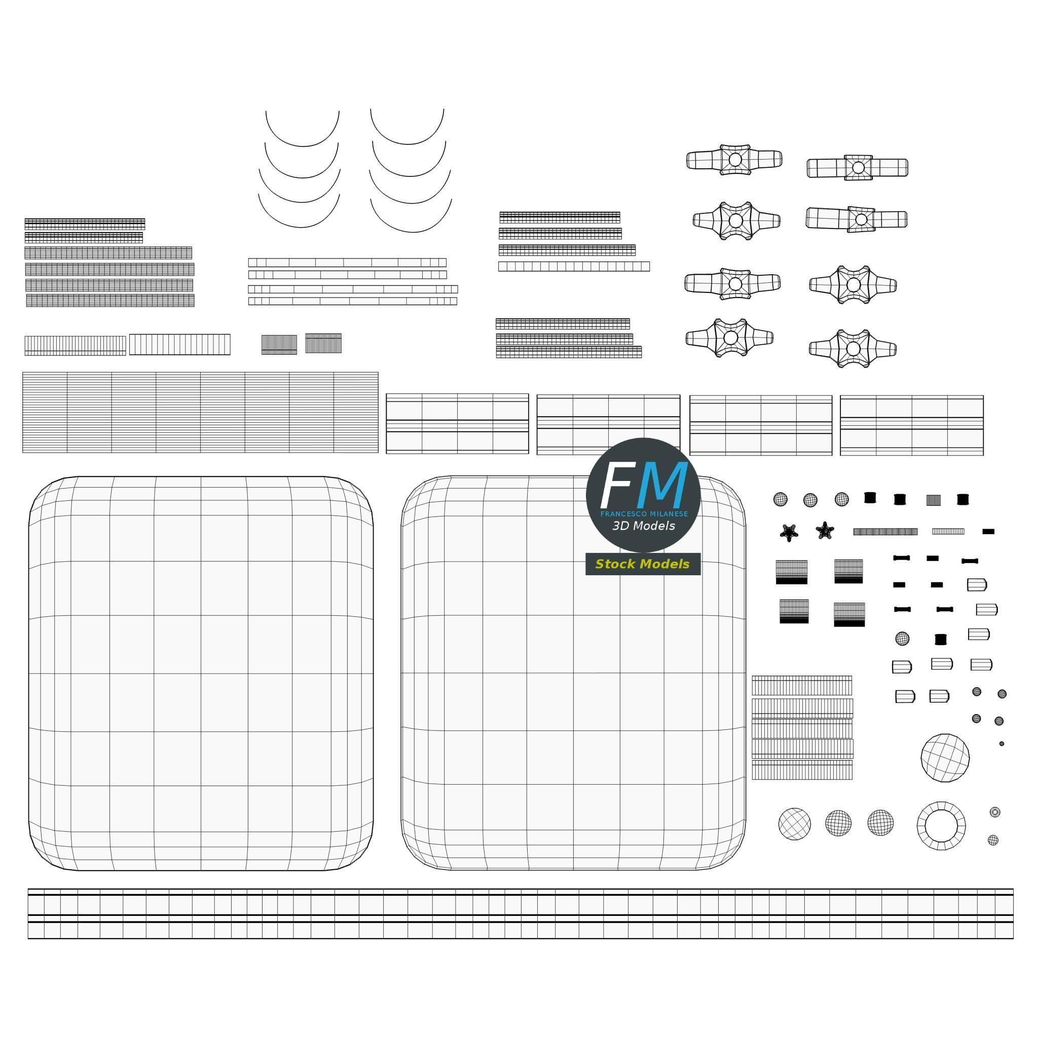 Trolley cart 1 3D model_11