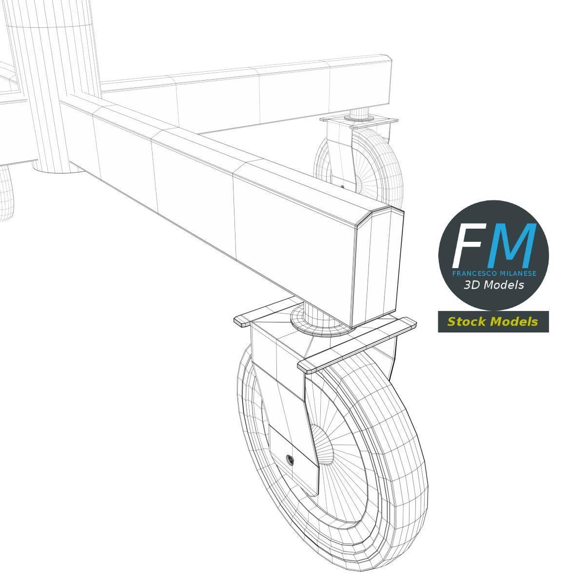 Trolley cart 1 3D model_8