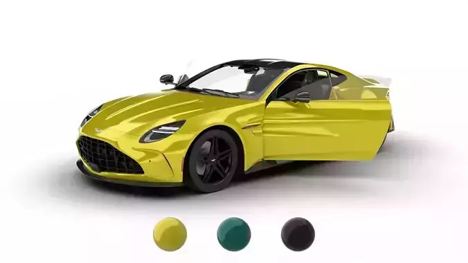 Aston Martin Vantage 2025 HQ 3d model