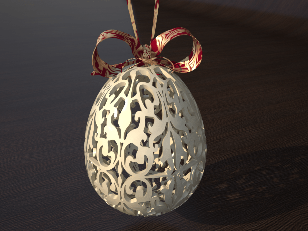Oriental Easter Egg 3D print model_9