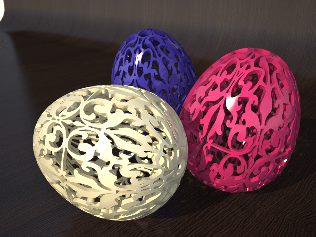 Oriental Easter Egg 3D print model_10