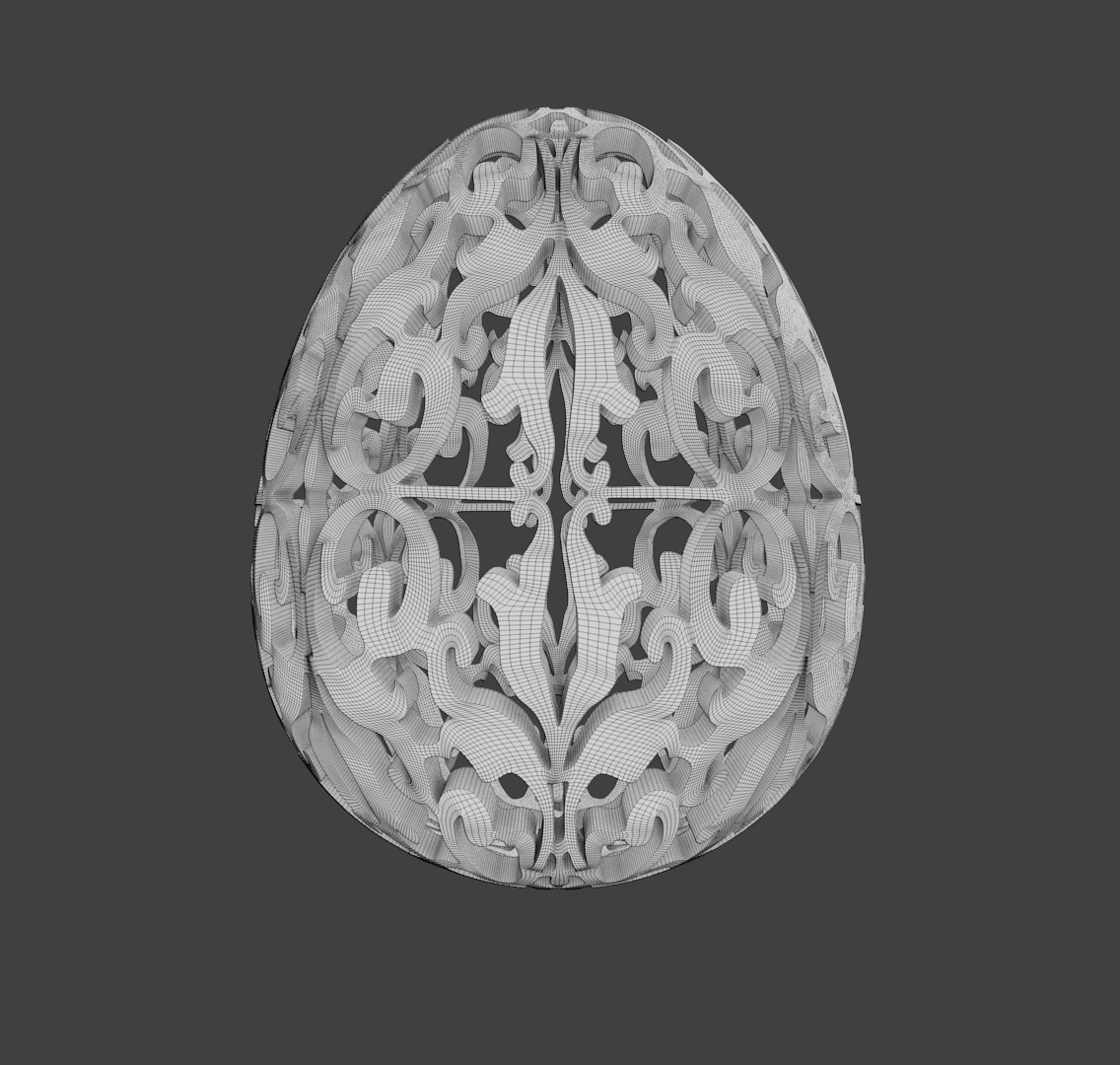 Oriental Easter Egg 3D print model_6