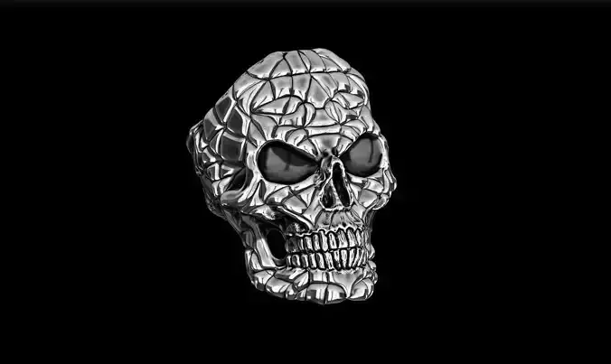 skull ring a29 