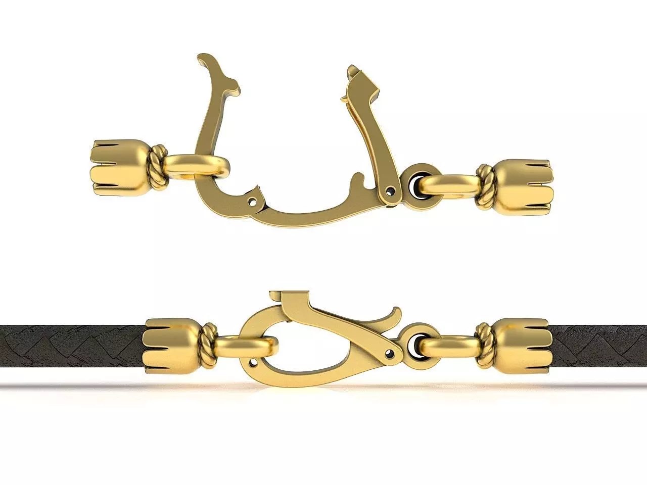 Vintage Necklace Clasp Lobster Lock 3D print model