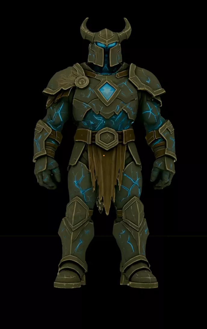 Arcane Stone Knight 3D model