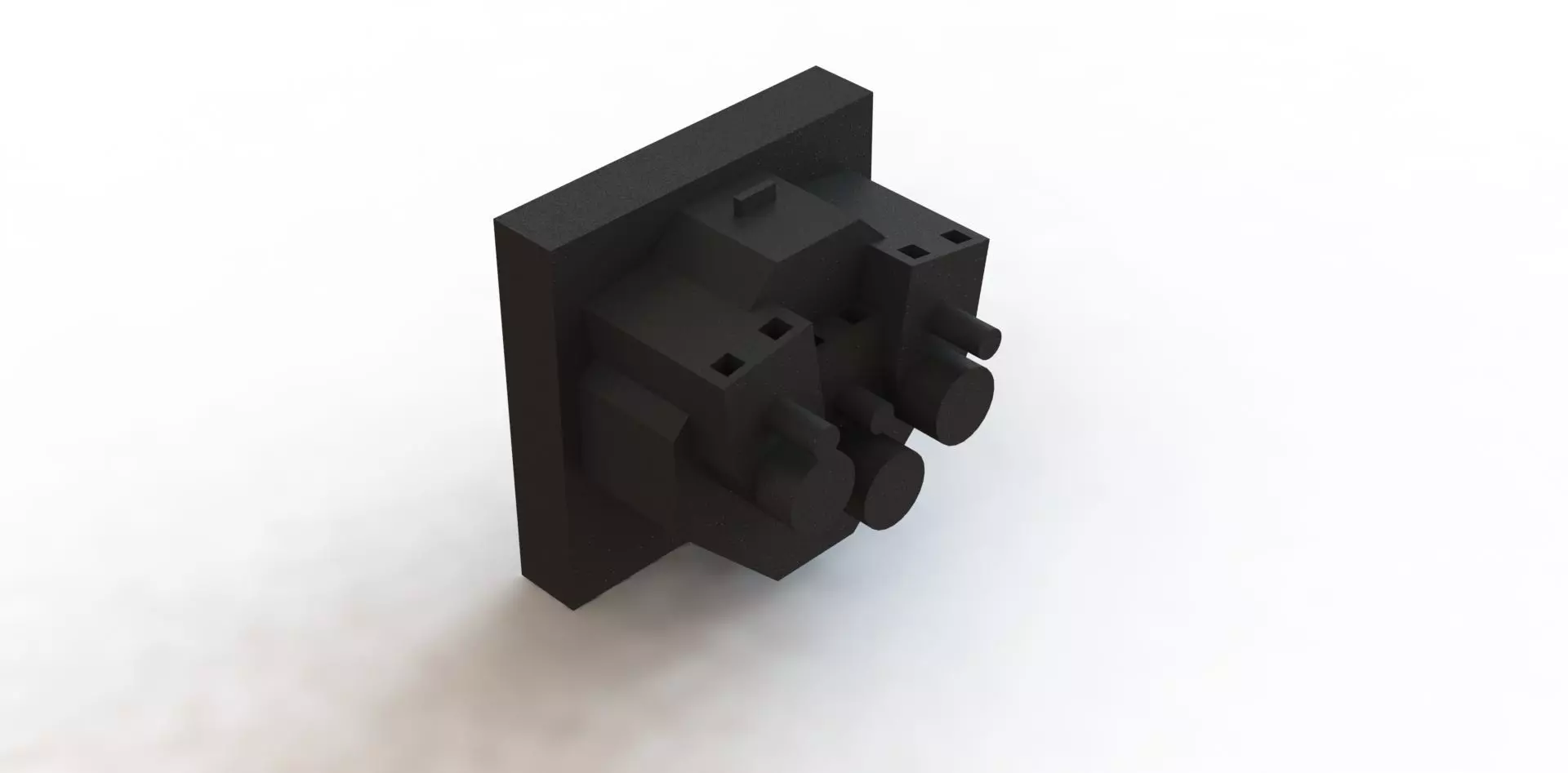 Inserto de Tomada Weidmuller IE FCI PWB CH Socket Insert 3D model