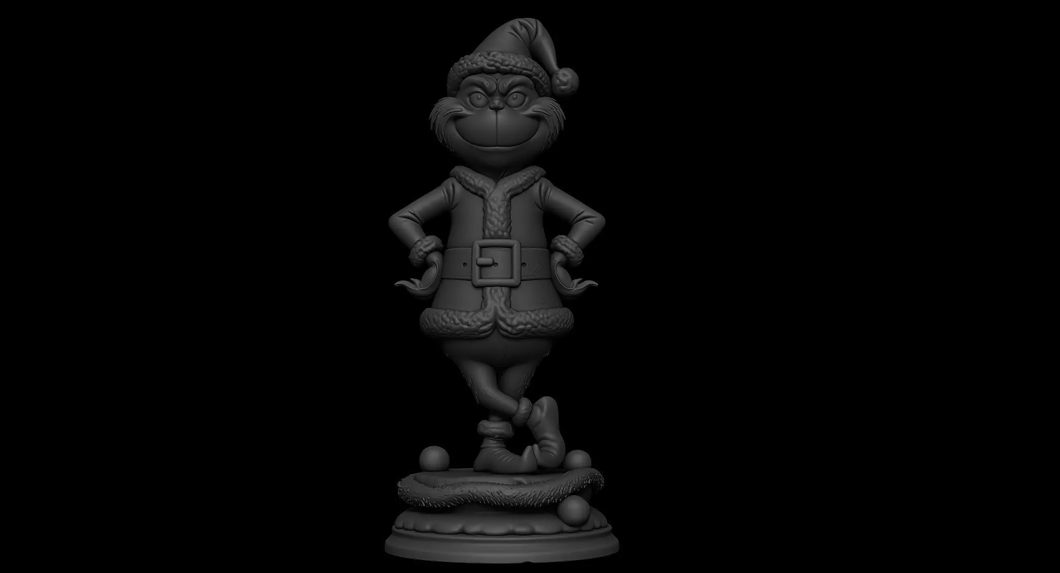 Grinch Christmas Statue 3D print model