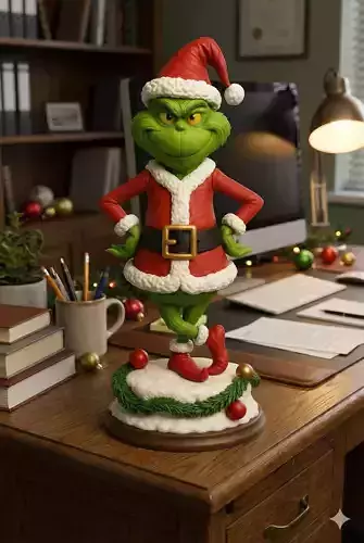 Grinch Christmas Statue