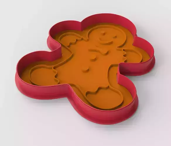 Cookie cutter and stamp - Gingerbread