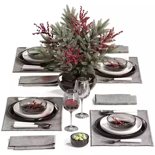 Winter Berry Dining Set28