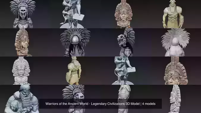 Warriors of the Ancient World - Legendary Civilizations 3D Model