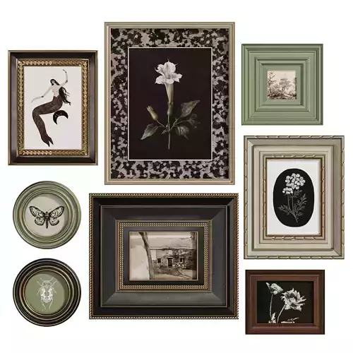  Vintage Curiosity Wall Set 002