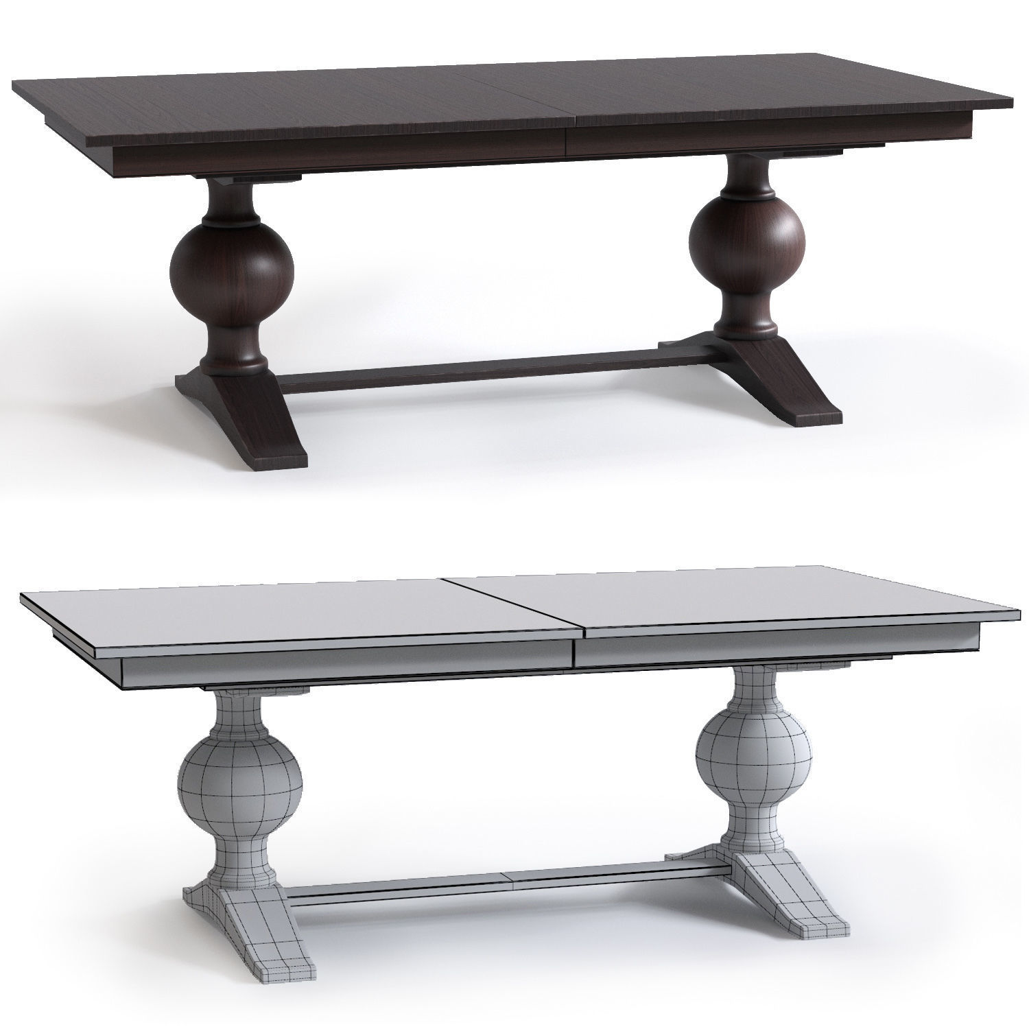 Cecelia Armchair and Winnetka Table 3D model_6