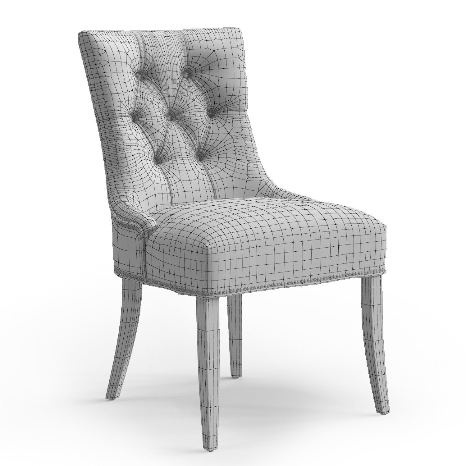 Cecelia Armchair and Winnetka Table 3D model_7