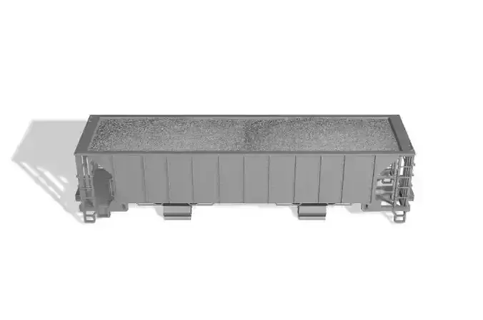 HO Greenville H-46 MOW Ballast Hopper Load